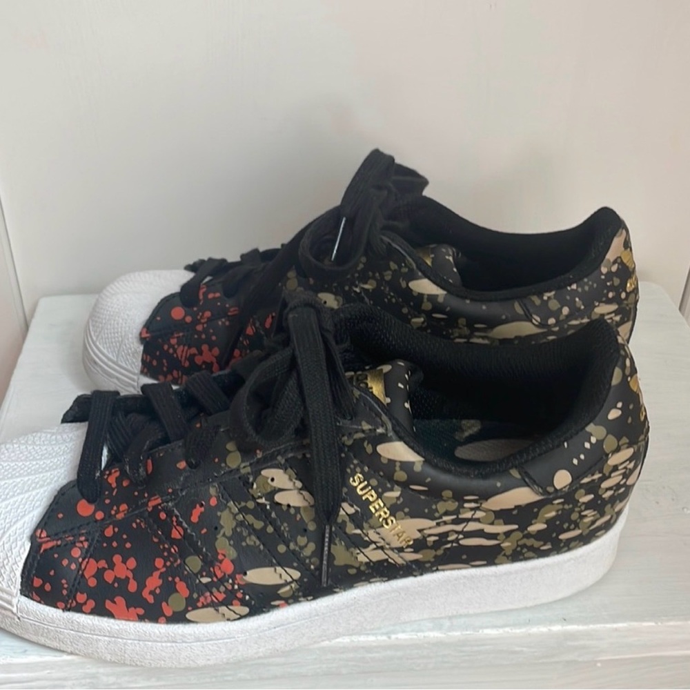 Adidas Superstar Sneakers Paint Splatter